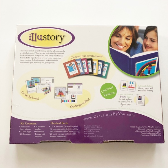 Illustory - Write and Illustrate a Professionally Produced Book NEW SEALED - Picture 2 of 3